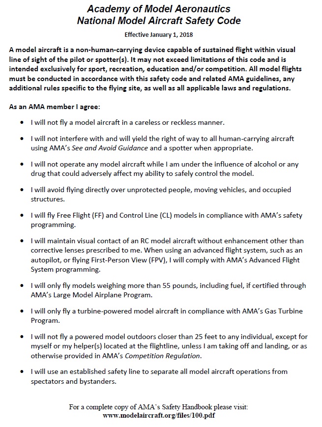 AMA Safety Code Image