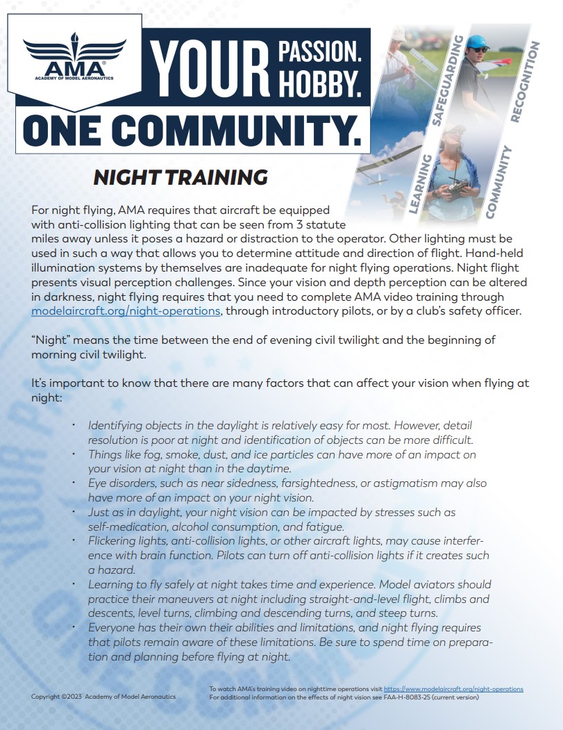 AMA Night Training Image